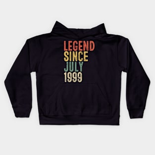 Legend Since July 1999 21st Birthday Gift 21 Year Old Kids Hoodie